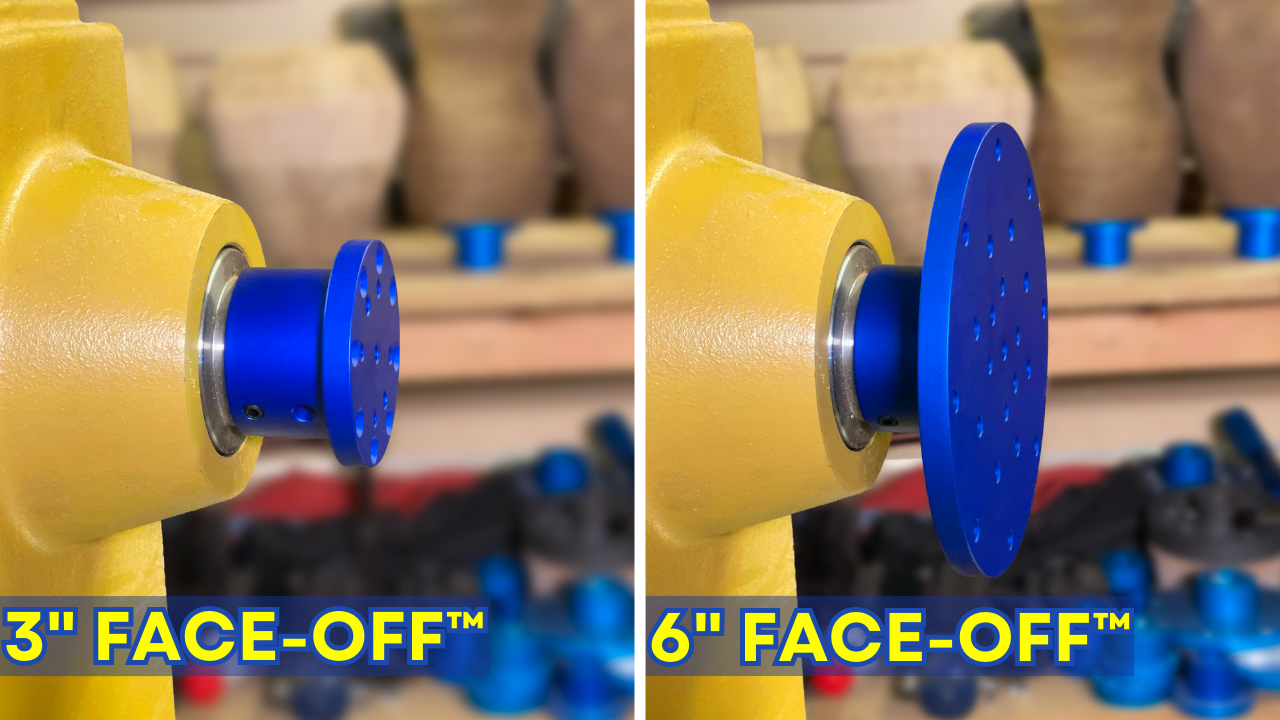 FACE-OFF™ Lathe Blank Faceplate Mounts